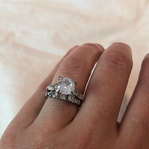 CZ wedding set